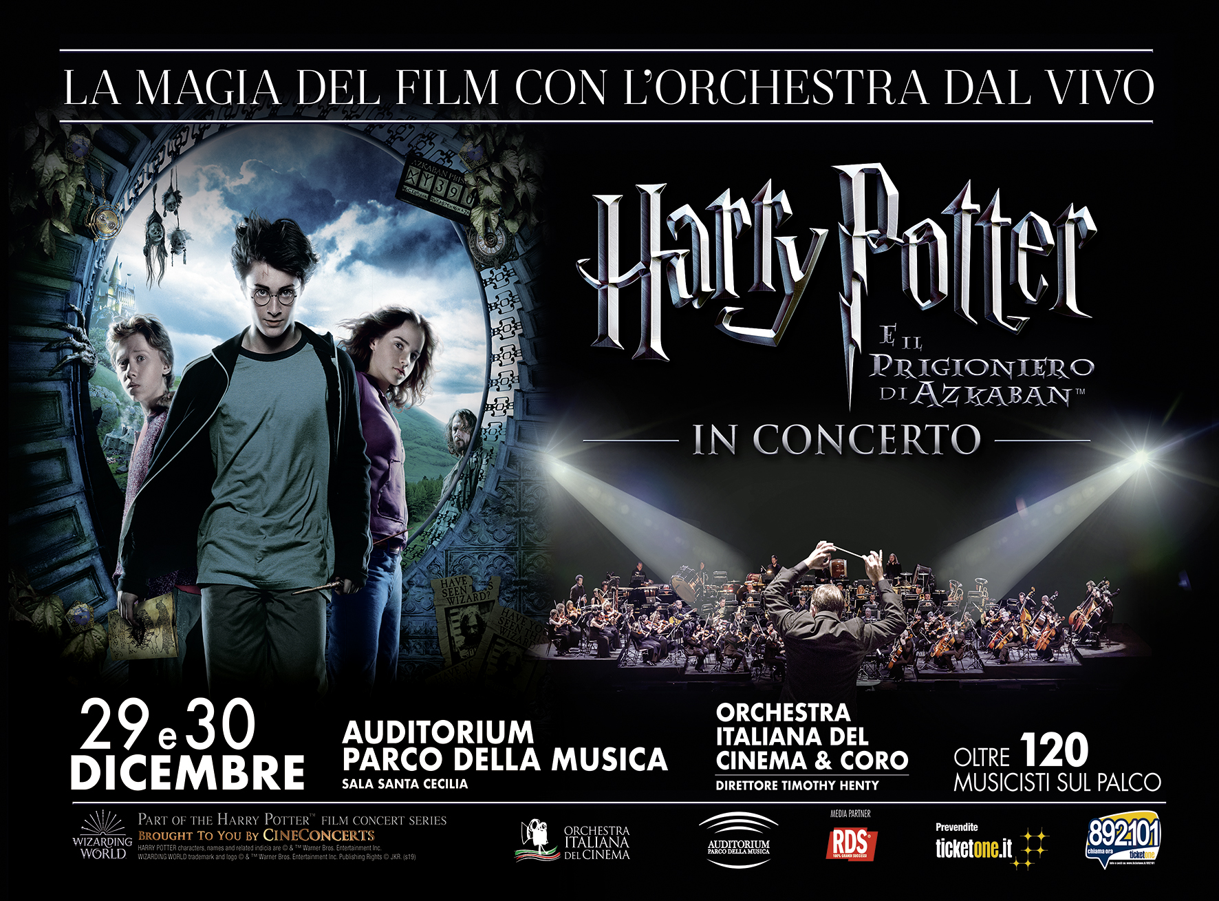 Harry Potter e il Prigioniero di Azkaban in Concerto a Roma thumbnail