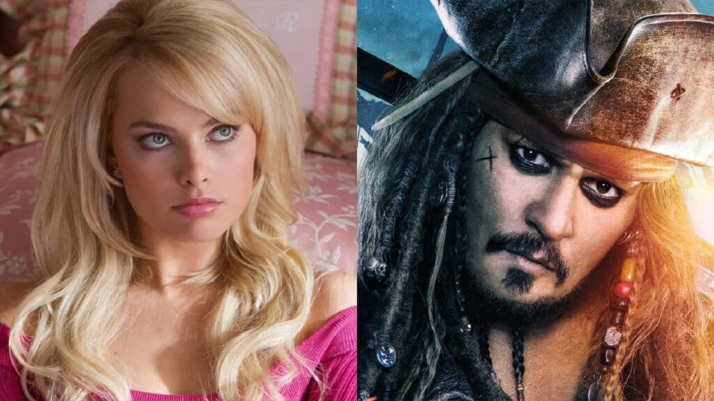 Margot Robbie Johnny Depp Pirati Dei Caraibi