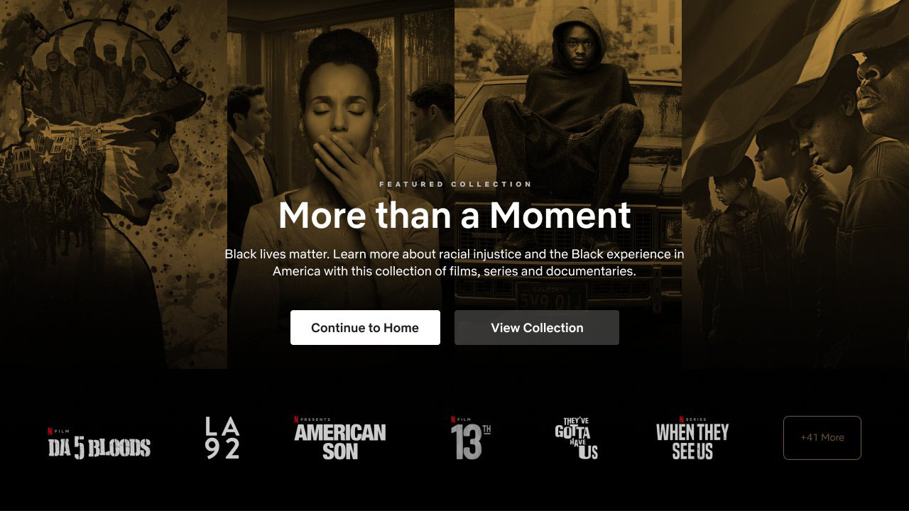 Netflix crea una collezione a tema Black Lives Matter thumbnail