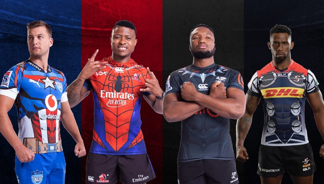 Sudafrica: maglie degli eroi Marvel per le squadre di rugby thumbnail