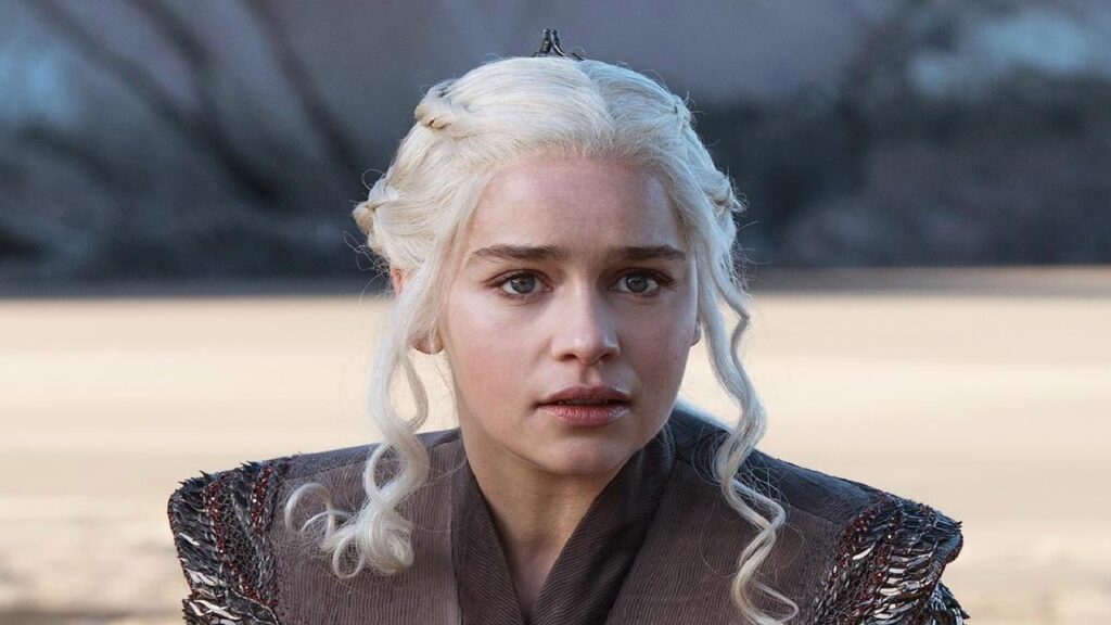 Emilia Clarke in Game of Thrones 8