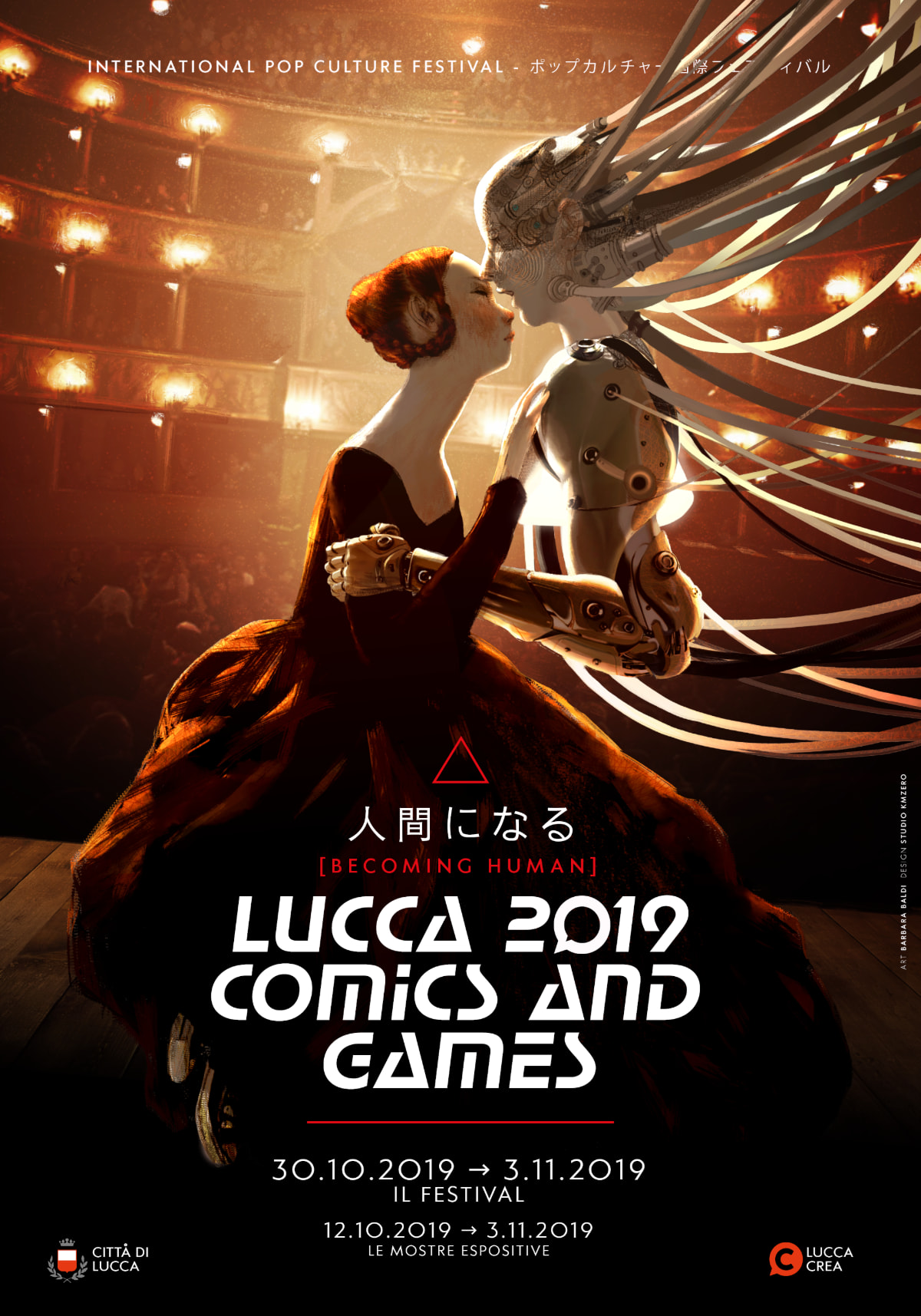 lucca comics games 2019 poster barbara baldi salone torino vietina