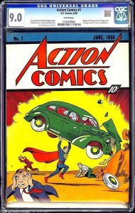 CGC fumetti action comics 1