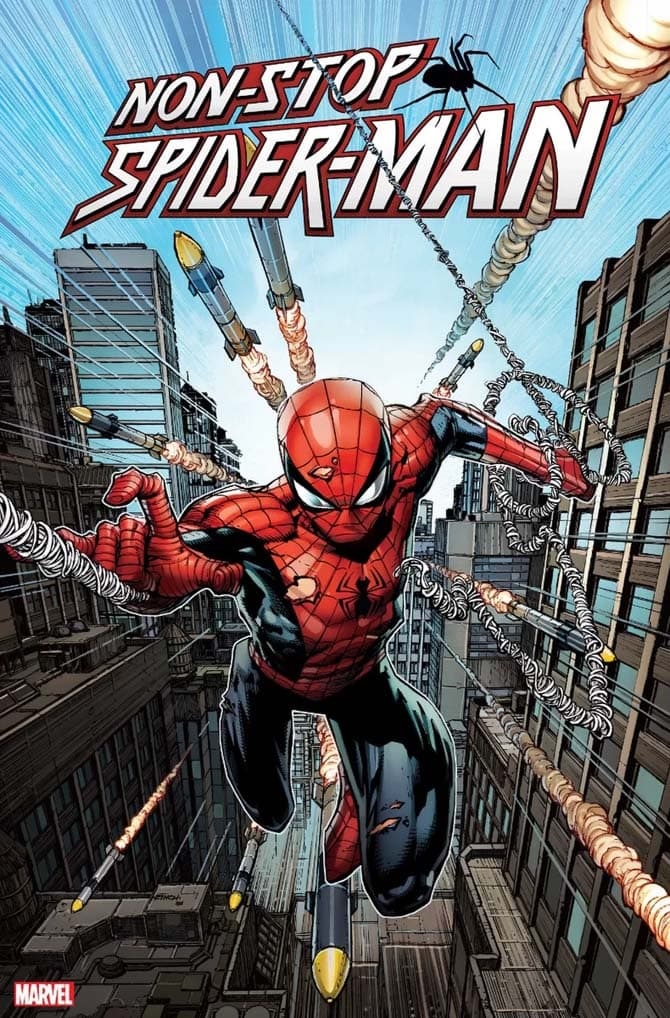 Non-Stop Spider-Man 1, copertina disegnata da David Finch