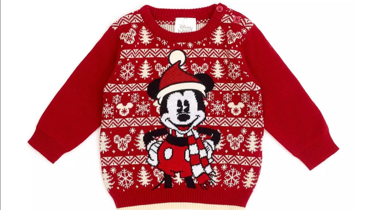 Disney Maglione Donna Natalizio Maglie di Natale Christmas Jumper di Minnie e Topolino 