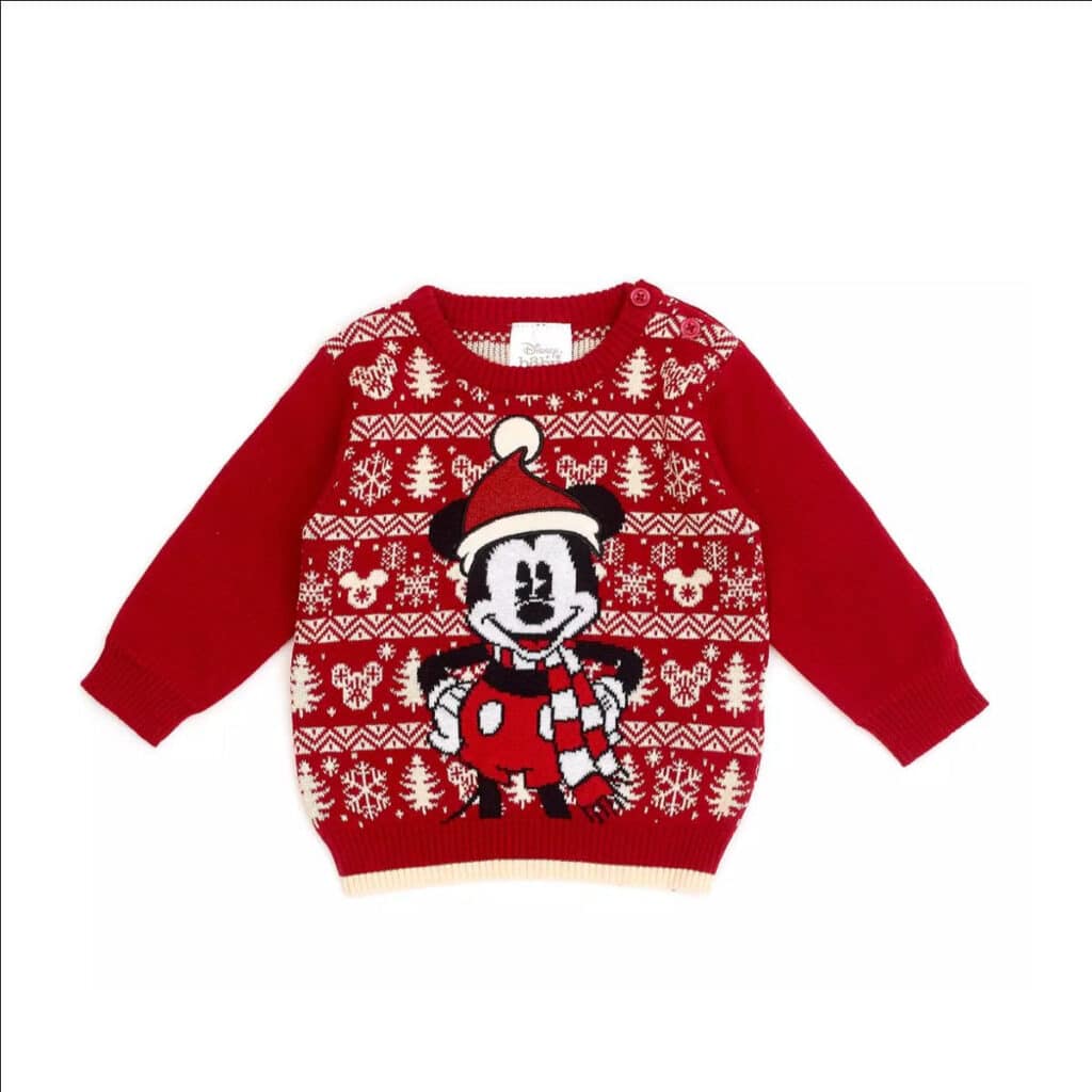 Disney Maglione Donna Natalizio Maglie di Natale Christmas Jumper di Minnie e Topolino 