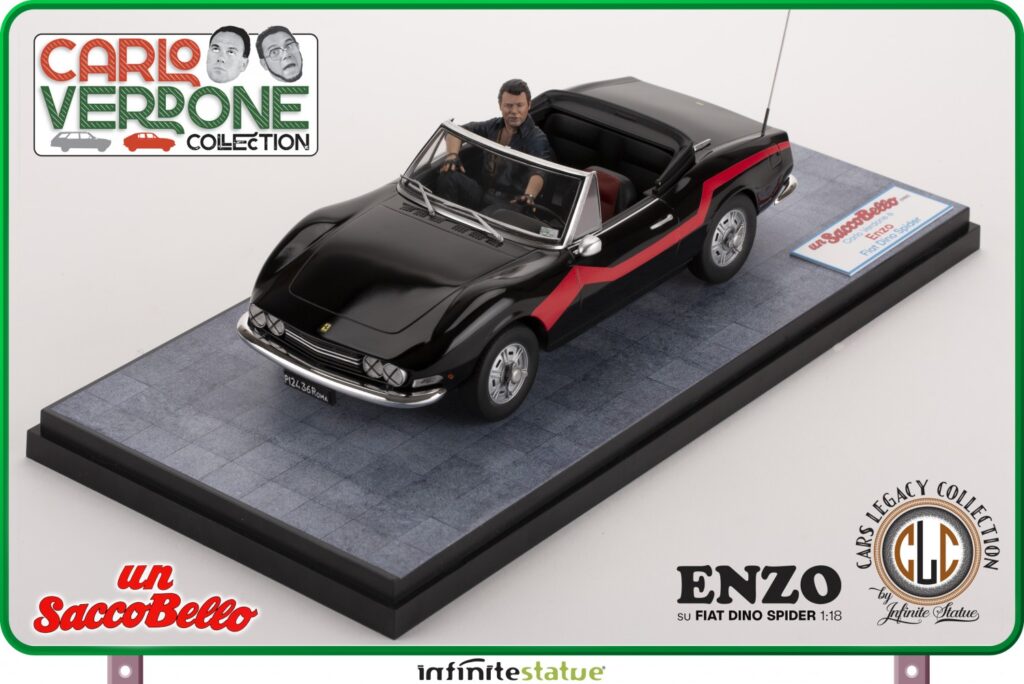 Un Sacco Bello Infinite Statue Enzo Su Fiat Dino Spider 118 Resin Car 