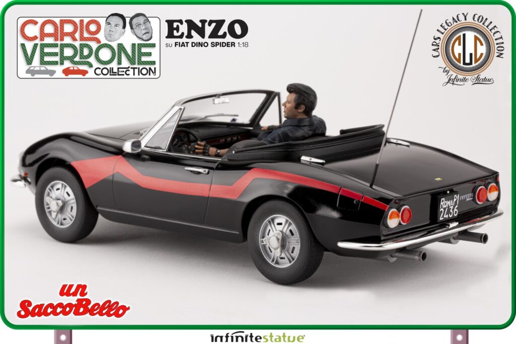 Un Sacco Bello Infinite Statue Enzo Su Fiat Dino Spider 118 Resin Car 2