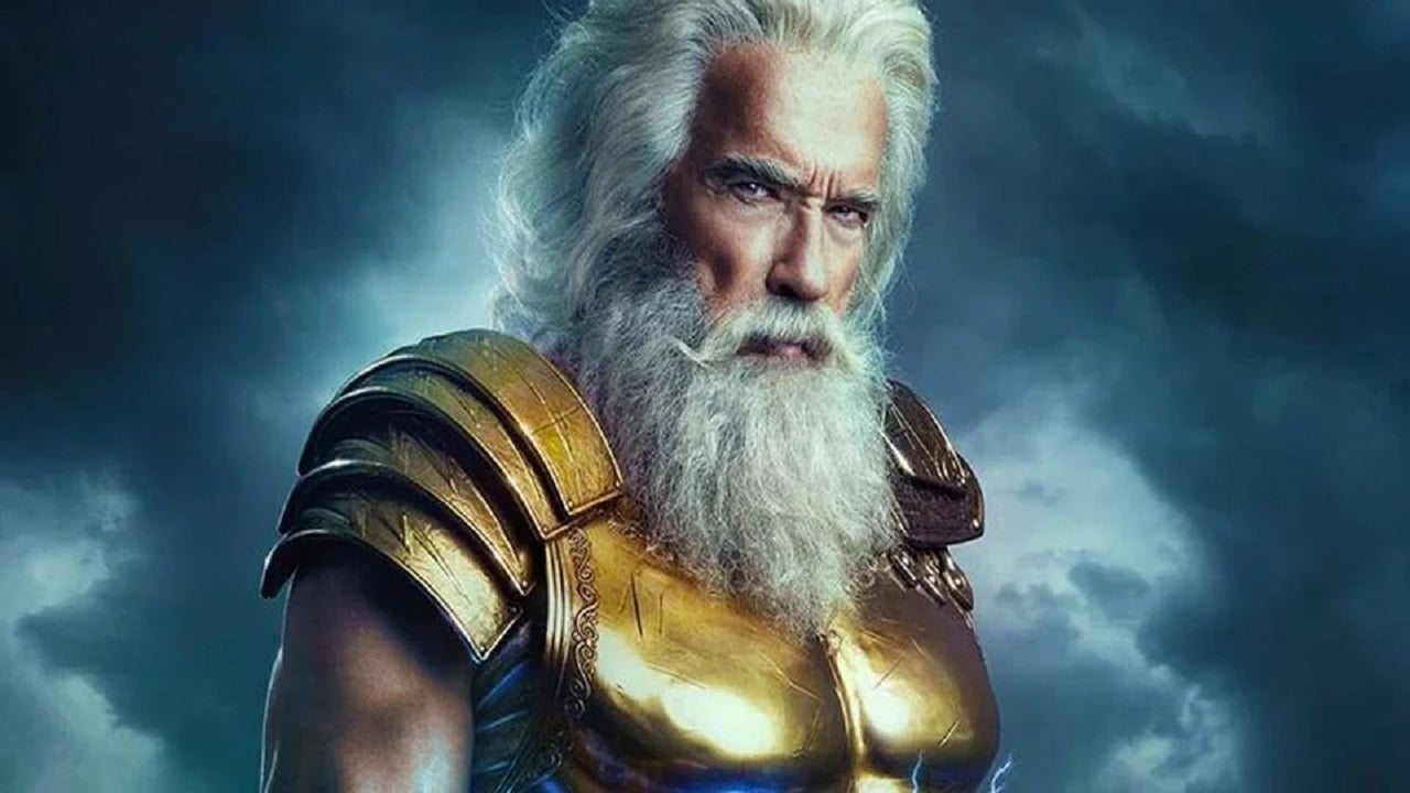 Arnold Schwarzenegger è Zeus in una foto promozionale thumbnail