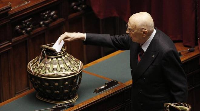Giorgio Napolitano elegge il nuovo presidente della repubblica