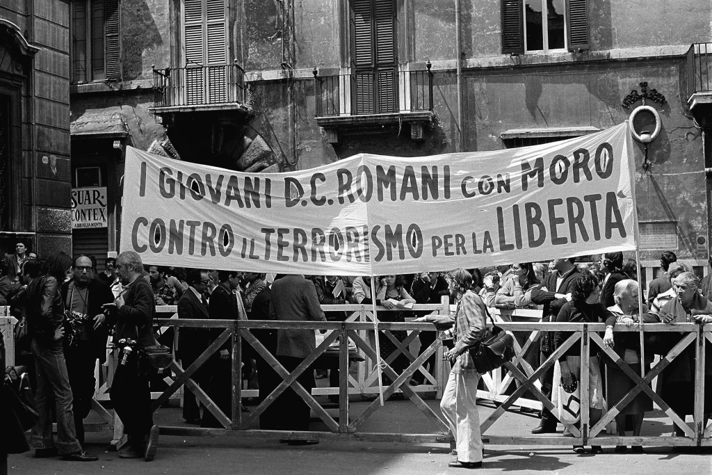 manifestazioni dopo il sequestro di Aldo Moro