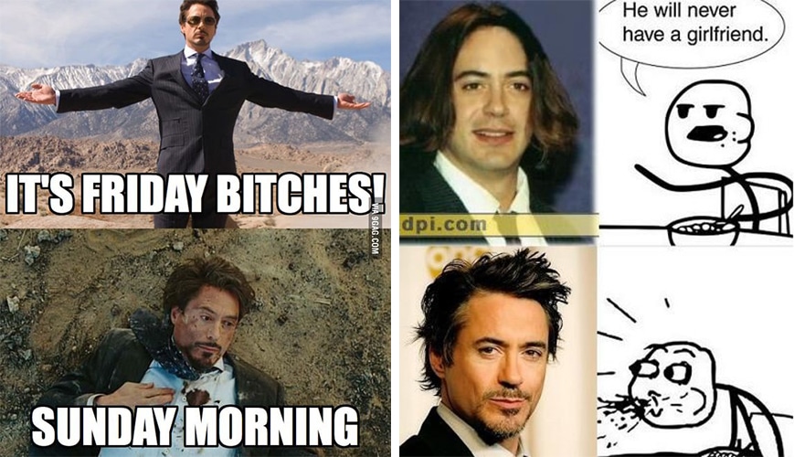 Robert Downey Jr Film Iron Man Memes Hilarious AT