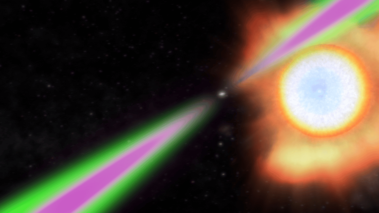 La più pesante stella di neutroni è una pulsar mangia-stelle thumbnail