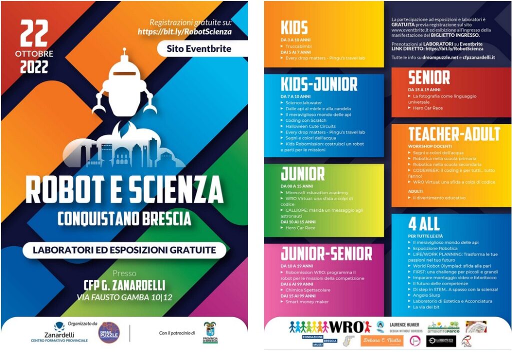 Robot&Scienza conquistano Brescia