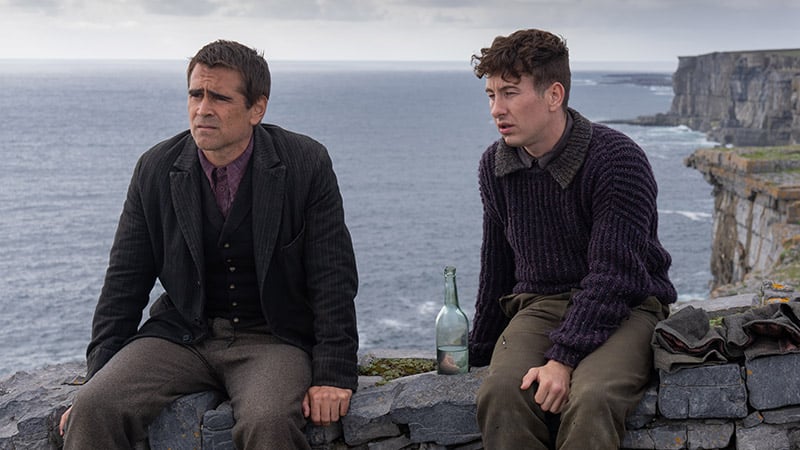 the banshees of inisherin recensione Colin Farrell and Barry Keoghan