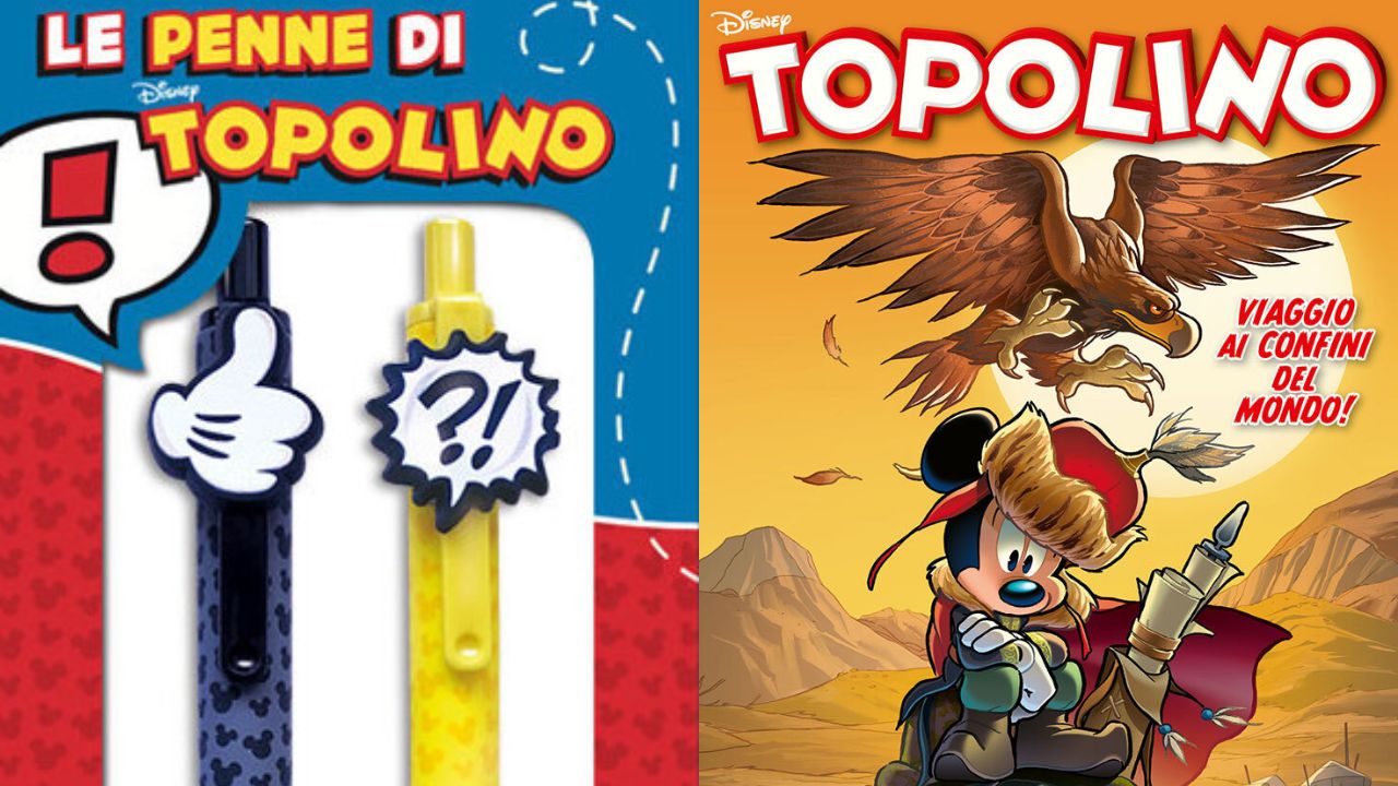 In edicola Topolino 3530, un numero estivo con due penne speciali in omaggio thumbnail