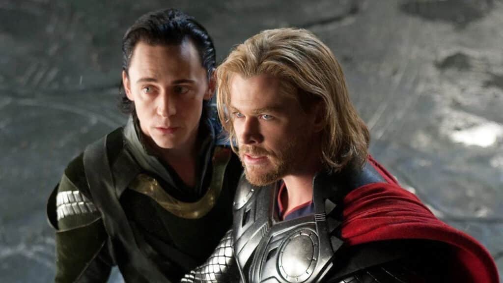 scena tagliata di Loki con Chris Hemsworth