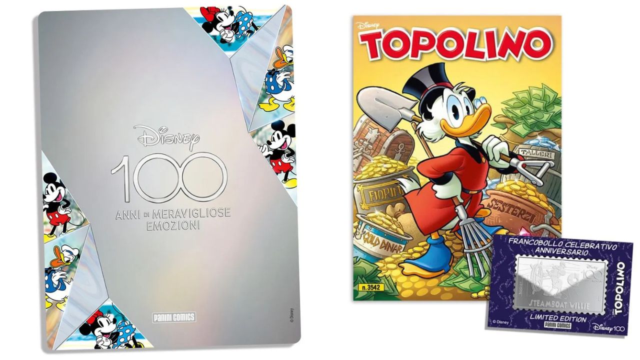 Arriva in edicola Topolino 3542, con il francobollo che celebra i 100 anni di Disney thumbnail