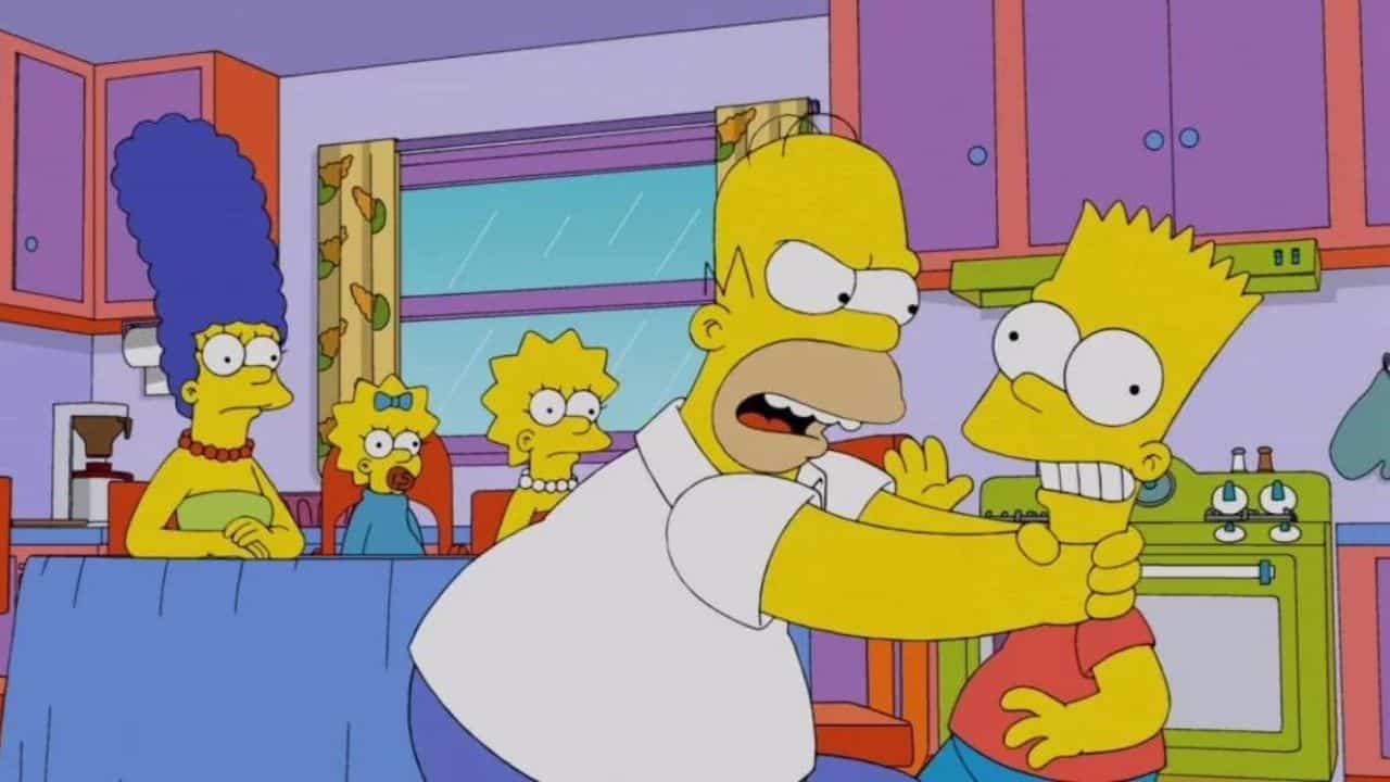 Homer Simpson conferma: non strangolerà più quel brutto bagarospo di Bart thumbnail