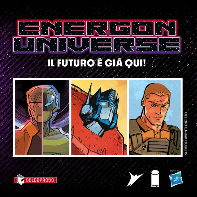 L'immagine di presentazione di ENERGON UNIVERSE, novità di  saldaPress edizioni del secondo trimestre 2024