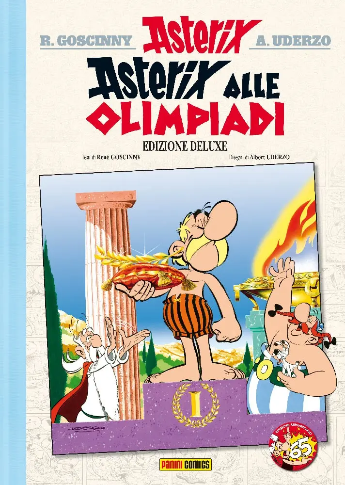 Copertina edizione deluxe Asterix alle Olimpiadi