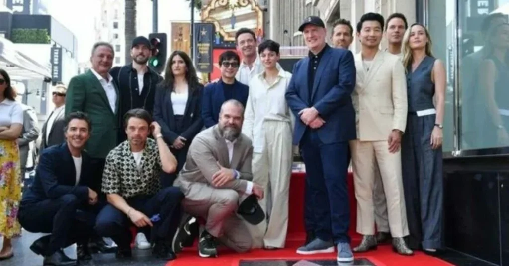 Importanti star del Marvel Cinematic Univers presenti alla cerimonia della posa della stella di Kevin Feige sulla Walk of Fame