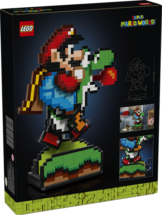 Annunciato al Comic-Con di San Diego il nuovo set LEGO Super Mario Super Mario World: Mario e Yoshi, disponibile già in preordine