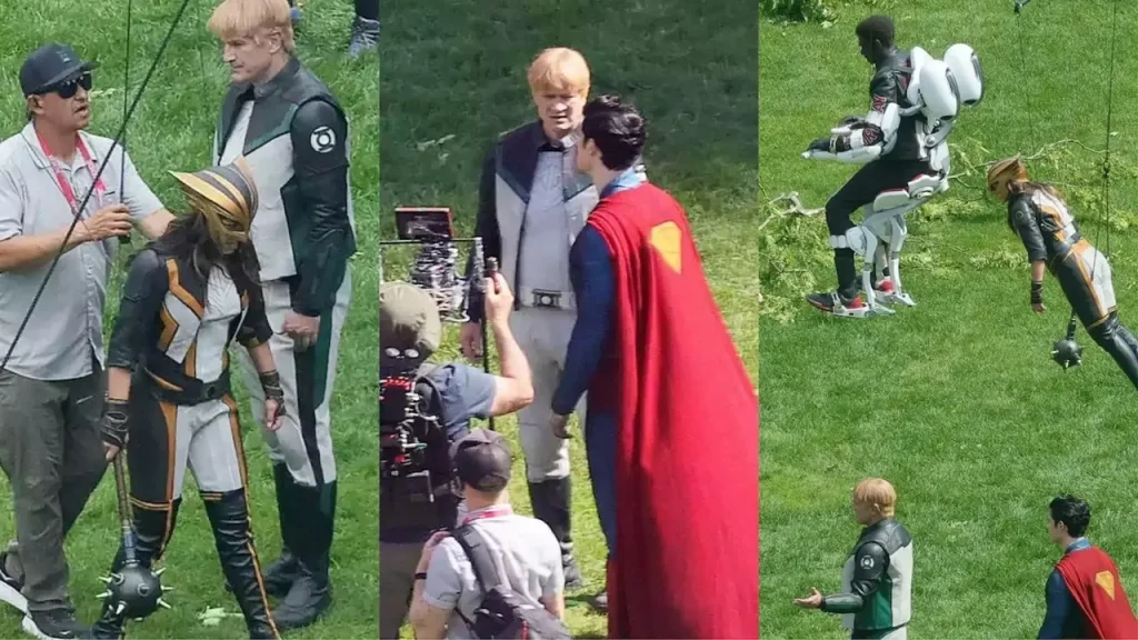 Superman foto dal set di Hawkgirl e Lanterna Verde (1)