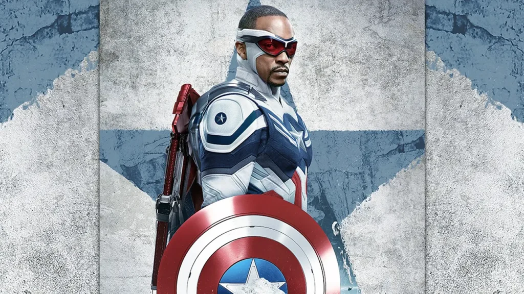 PROSSIMI FILM MARVEL SERIE TV CAPITAN AMERICA NUOVO SAM WILSON FALCON CON COSTUME