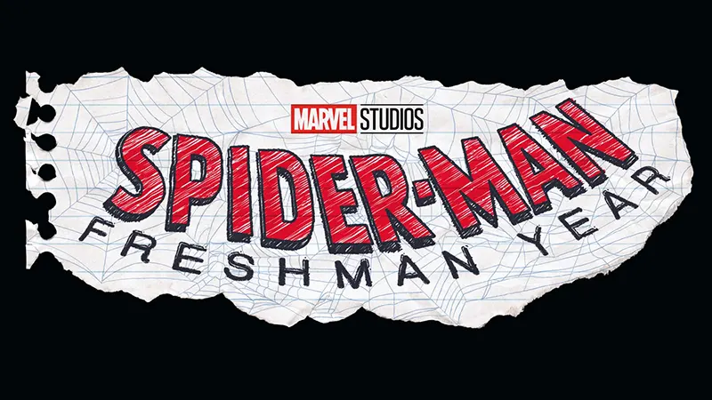 PROSSIMI FILM MARVEL SERIE TV LOGO SPIDER-MAN FRESHMAN YEAR