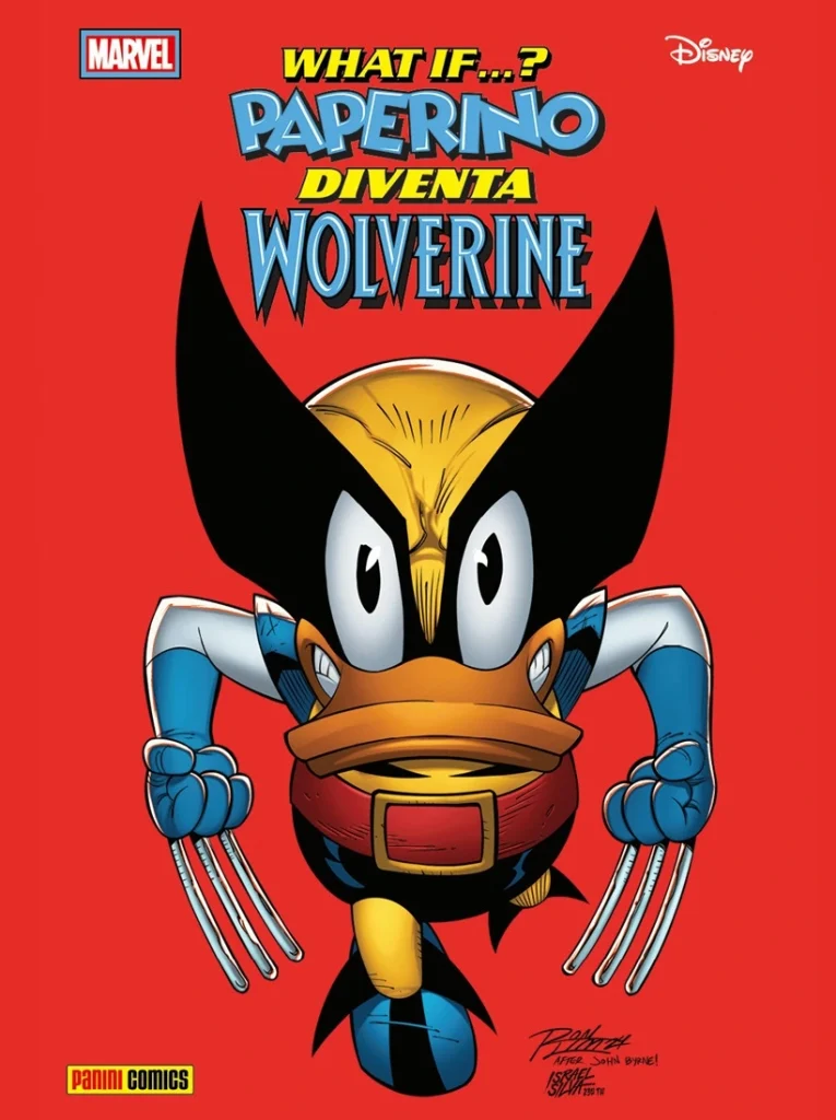 Con Topolino 3585 parte una serie di racconti in cui Marvel e Disney si incontrano. Si parte con What il...? Paperino diventa Wolverine